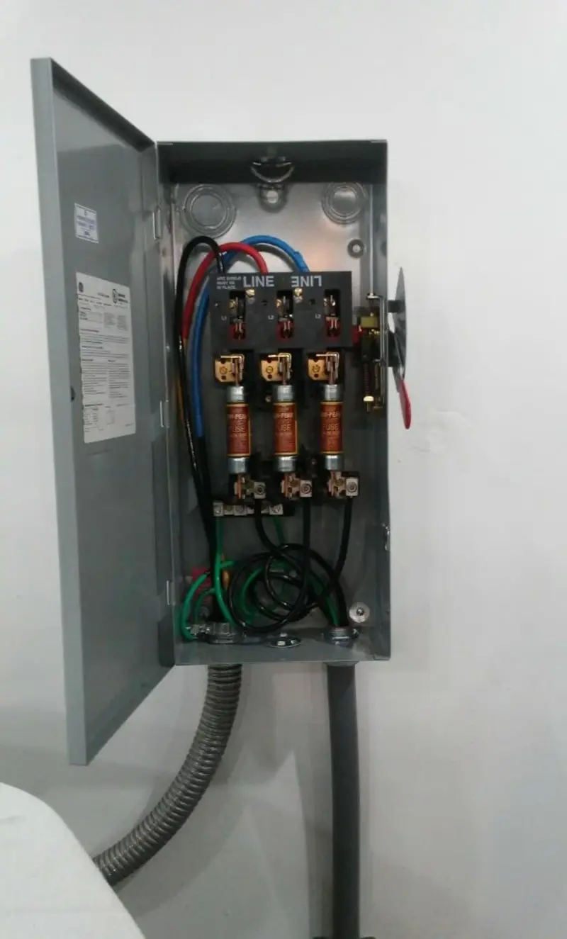 Three-phase disconnect switch installed for Electrical Wiring & Rewiring in Rochelle Park